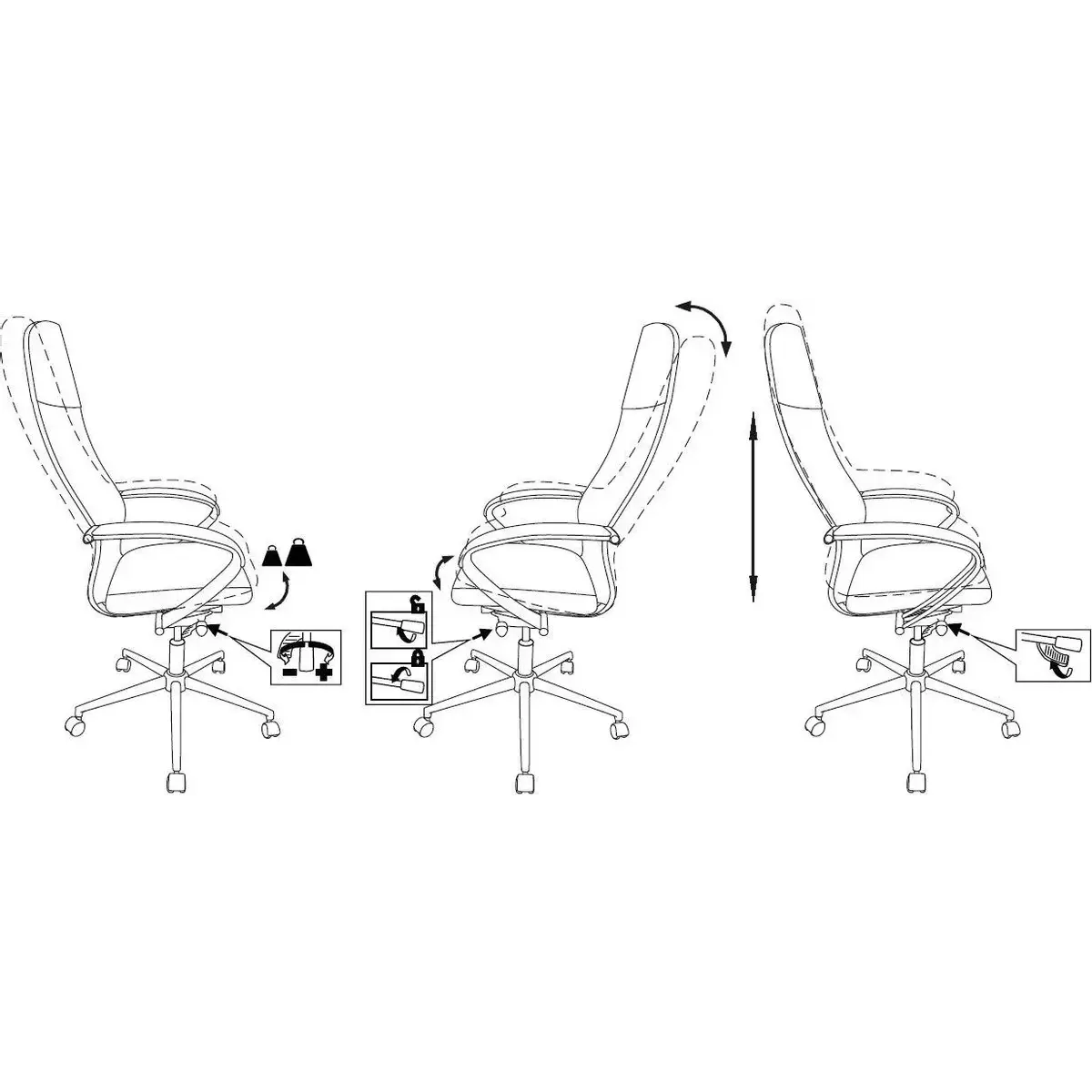 Офисное кресло Бюрократ T-999SL Beige - T-999SL/NAPPA-BEIGE - фото 11
