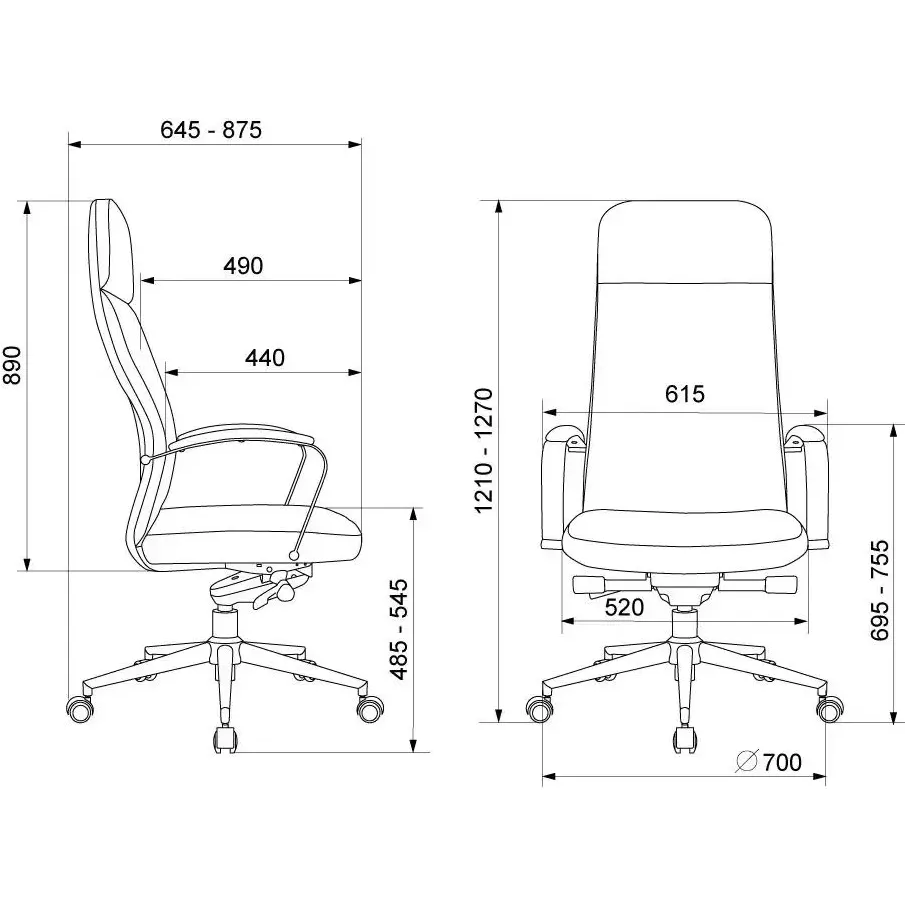 Офисное кресло Бюрократ T-999SL Beige - T-999SL/NAPPA-BEIGE - фото 12