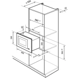Встраиваемая микроволновая печь LEX BIMO 20.07N Grey (CHVE000033)