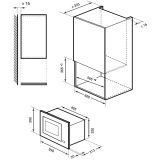Встраиваемая микроволновая печь LEX BIMO 20.07N Grey (CHVE000033)