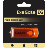 USB Flash накопитель 64GB ExeGate Jet Orange (EX302058RUS)