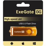 USB Flash накопитель 4GB ExeGate Jet Yellow (EX302032RUS)