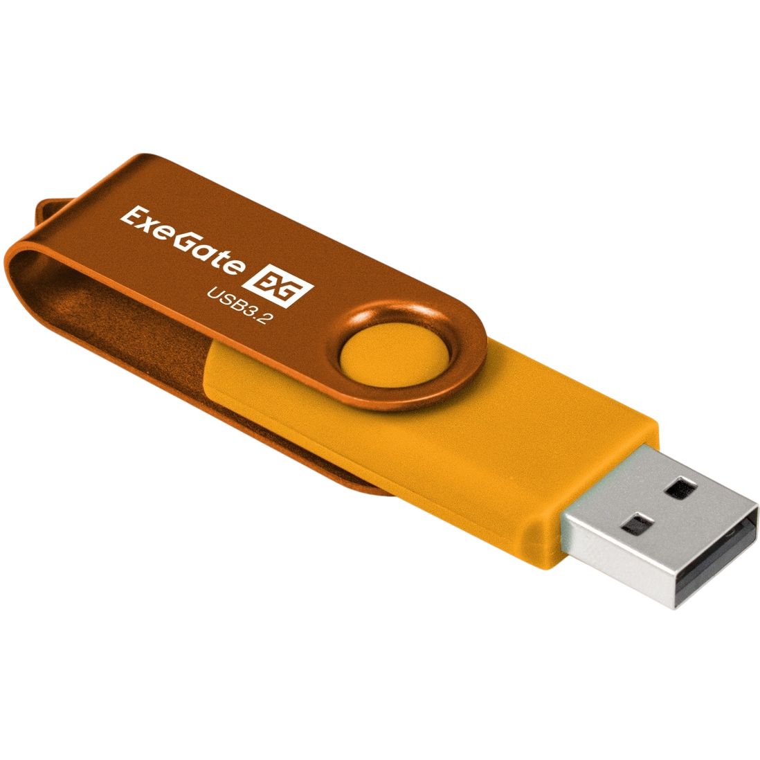 USB Flash накопитель 64GB ExeGate Jet Ultra Yellow (EX302062RUS) - фото 3