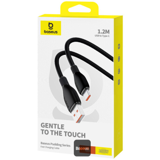 Кабель USB - USB Type-C, 1.2м, Baseus CB000054 Black - P10355703111-B1 - фото 3