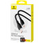 Кабель USB - USB Type-C, 1.2м, Baseus CB000054 Black - P10355703111-B1 - фото 3