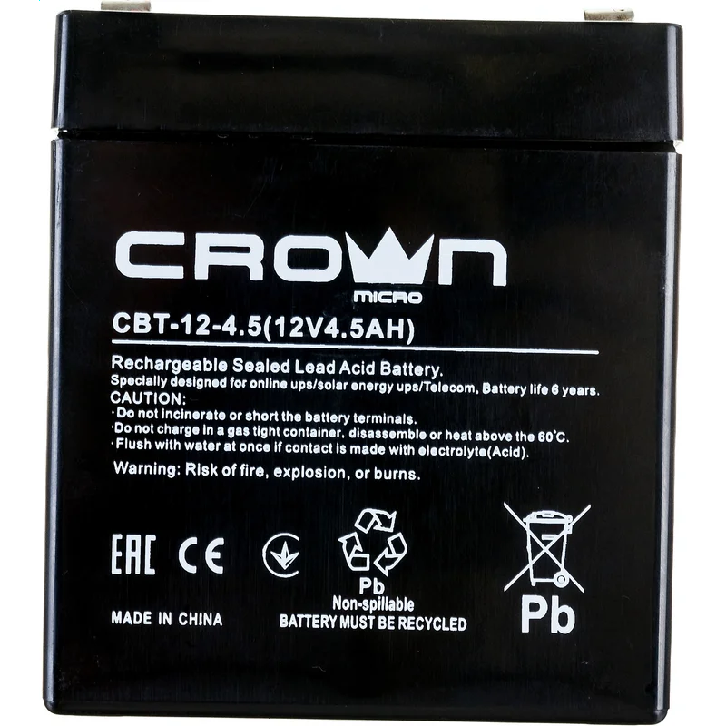 Аккумуляторная батарея Crown CBT-12-4.5