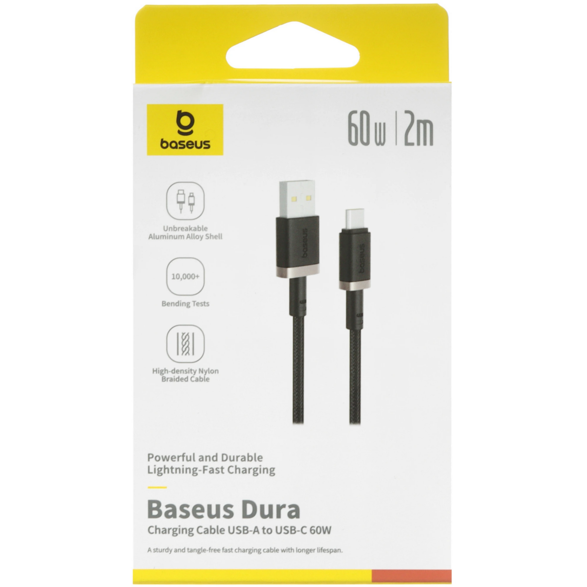 Кабель USB - USB Type-C, 2м, Baseus P10377802U01-02 - фото 6
