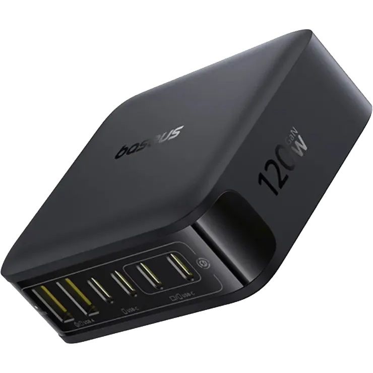 Сетевое зарядное устройство Baseus EnerFill FH21 120W Black - E0120T00 - фото 3