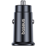 Автомобильное зарядное устройство Baseus GoTrip DP1 C+C Black (C00072300123-01)