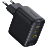 Сетевое зарядное устройство Baseus EnerFill FE22 70W Cosmic Black (E0123500)