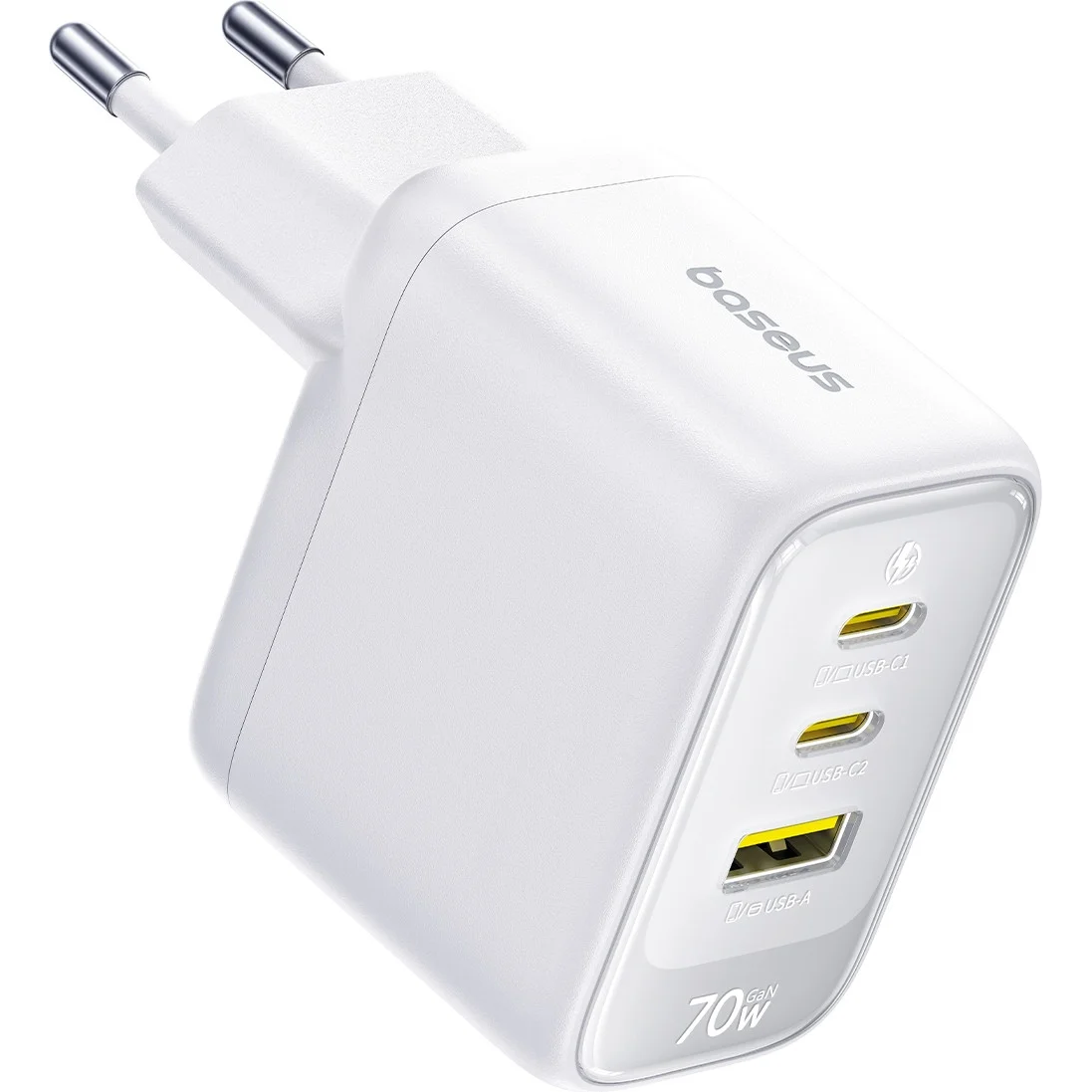 Сетевое зарядное устройство Baseus EnerFill FE22 70W Moon White - E0123501 - фото 3