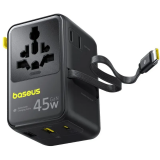 Сетевое зарядное устройство Baseus PicoGo AG11 45W Universal Travel Adapter Black (E0307F00)