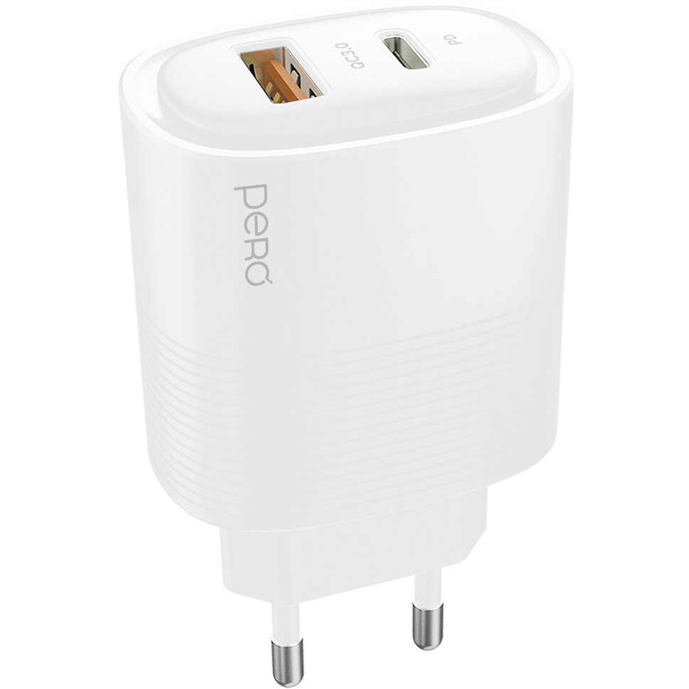 Сетевое зарядное устройство PERO TC11 White - TC11W