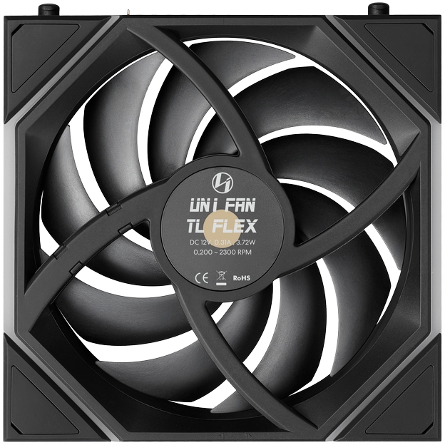 Вентилятор для корпуса Lian Li UNI Fan TL Flex Reverse 120 Black - G9F.12RTL1F1B.R0 - фото 5