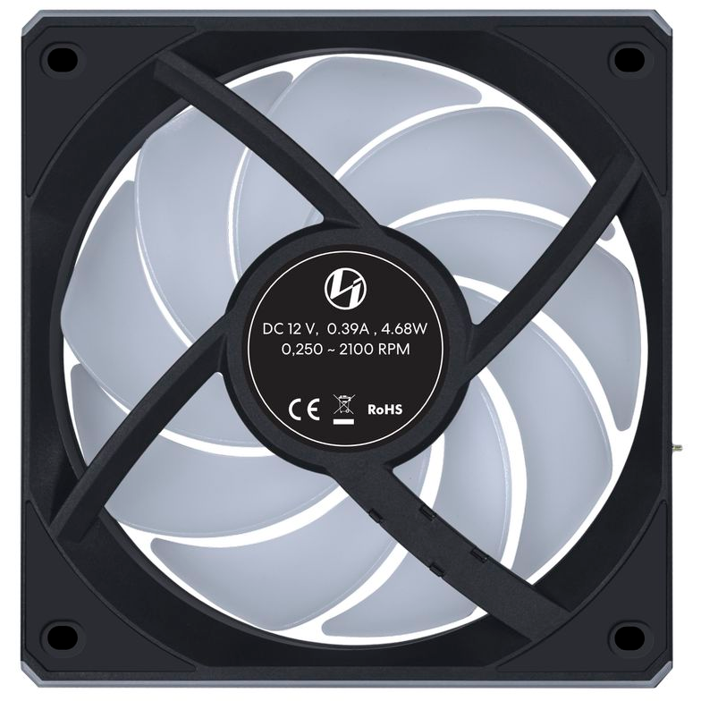 Вентилятор для корпуса Lian Li UNI Fan CL Flex Reverse 120 Black (3 шт.) - G9F.12RCL1F3B.R0 - фото 5