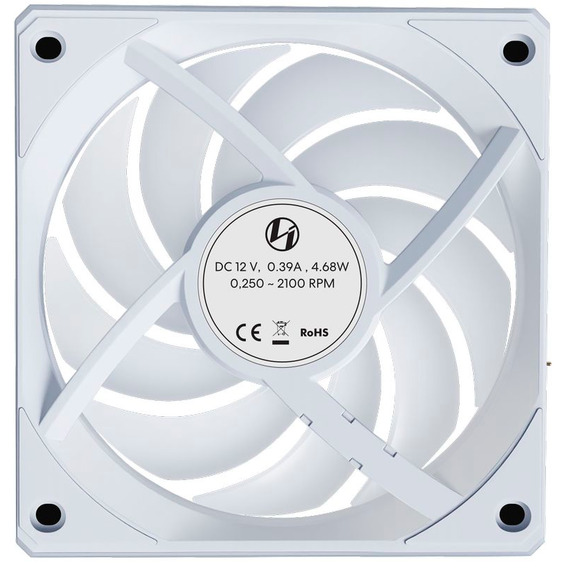 Вентилятор для корпуса Lian Li UNI Fan CL Flex Reverse 120 White (3 шт.) - G9F.12RCL1F3W.R0 - фото 5
