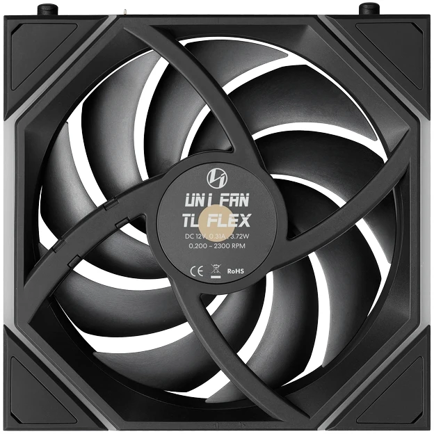 Вентилятор для корпуса Lian Li UNI Fan TL Flex Reverse 120 Black (3 шт.) - G9F.12RTL1F3B.R0 - фото 8