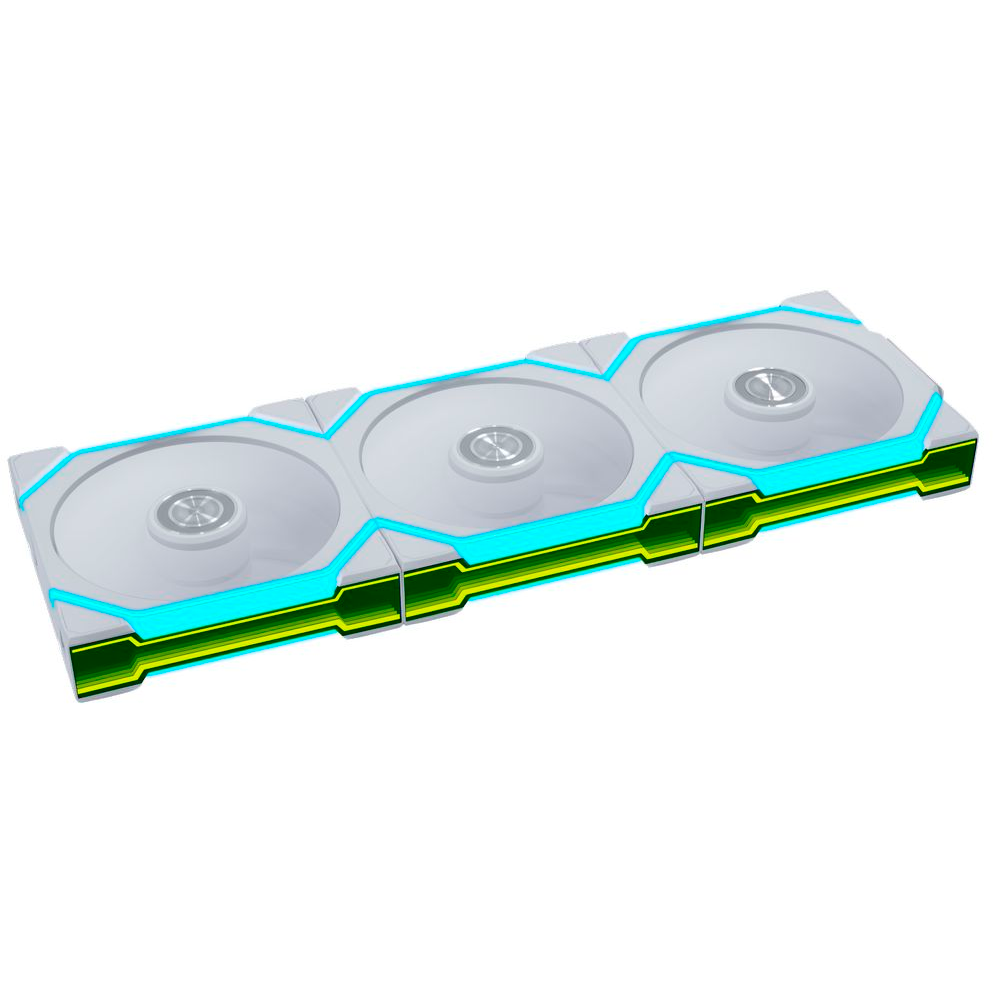Вентилятор для корпуса Lian Li UNI Fan SL Flex Reverse 120 White (3 шт.) - G9F.12RSL1F3W.R0