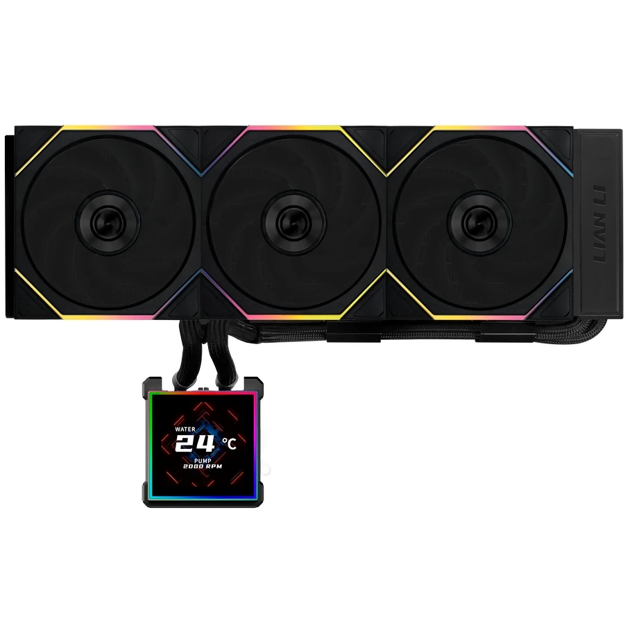 Система жидкостного охлаждения Lian Li HydroShift II LCD-S 360TL Flex Black - G89.GHS2LCDS36TFB.R0 - фото 2
