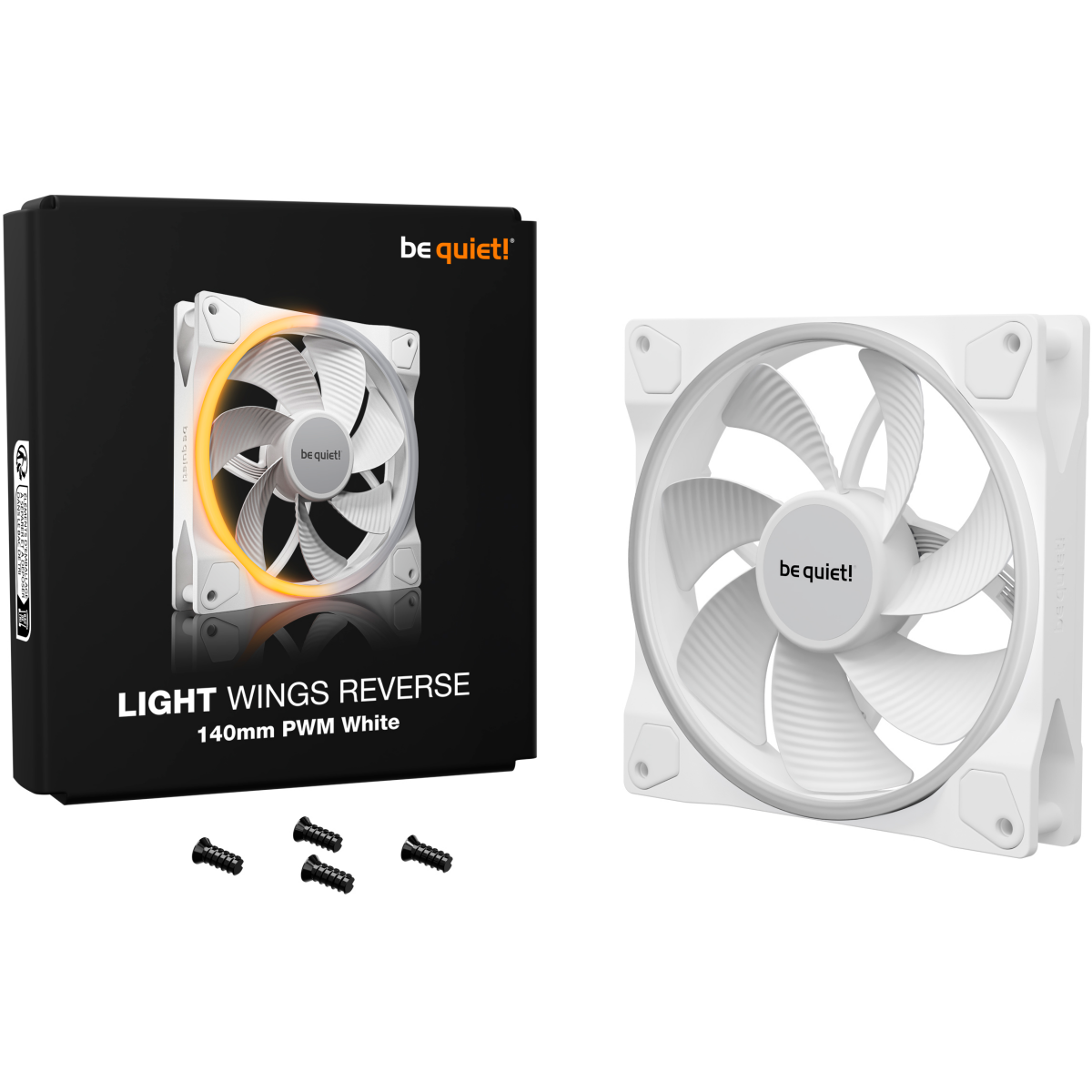 Вентилятор для корпуса Be Quiet Light Wings 140mm PWM Reverse White - BL135 - фото 5