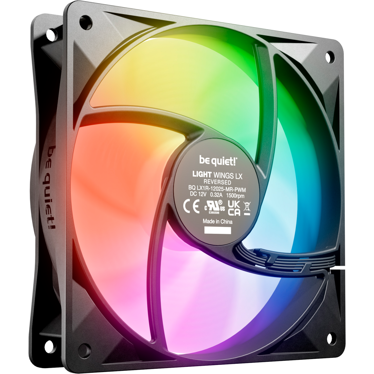 Вентилятор для корпуса Be Quiet Light Wings LX 120mm PWM Reverse Black - BL132 - фото 3