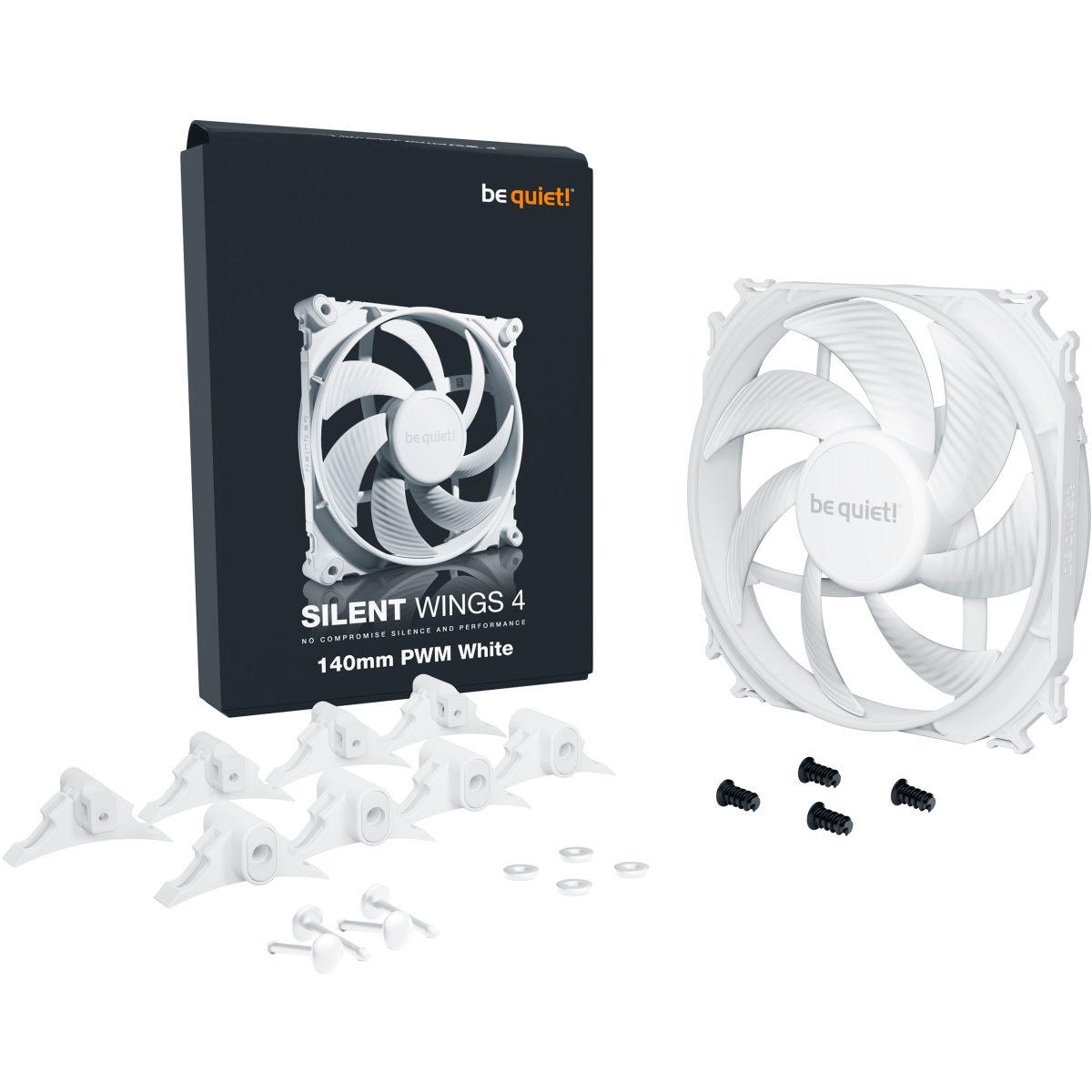 Вентилятор для корпуса Be Quiet Silent Wings 4 140mm PWM White - BL116 - фото 5
