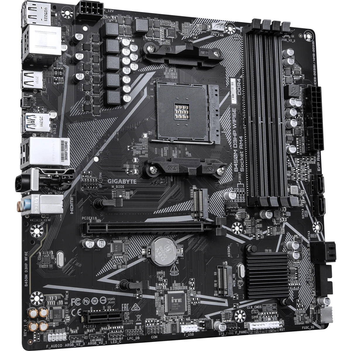 Материнская плата Gigabyte B450M D3HP WIFI6E - фото 2