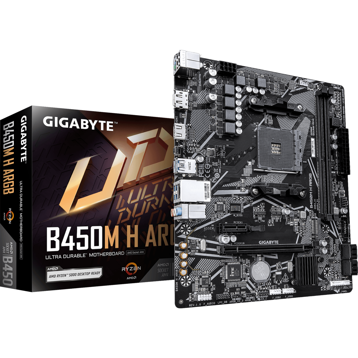 Материнская плата Gigabyte B450M H ARGB - фото 4