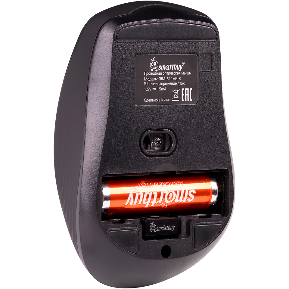 Мышь SmartBuy 611AG Black - SBM-611AG-K - фото 6