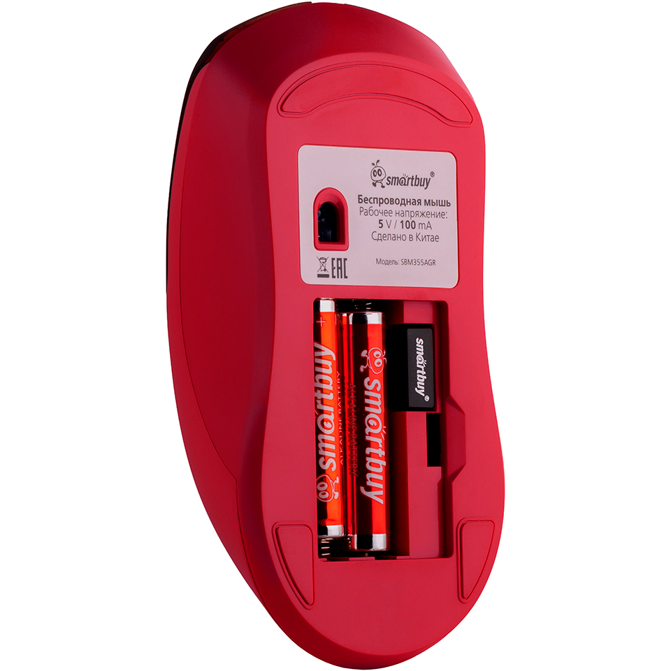 Мышь SmartBuy 355 Red/Black - SBM355AGR - фото 8