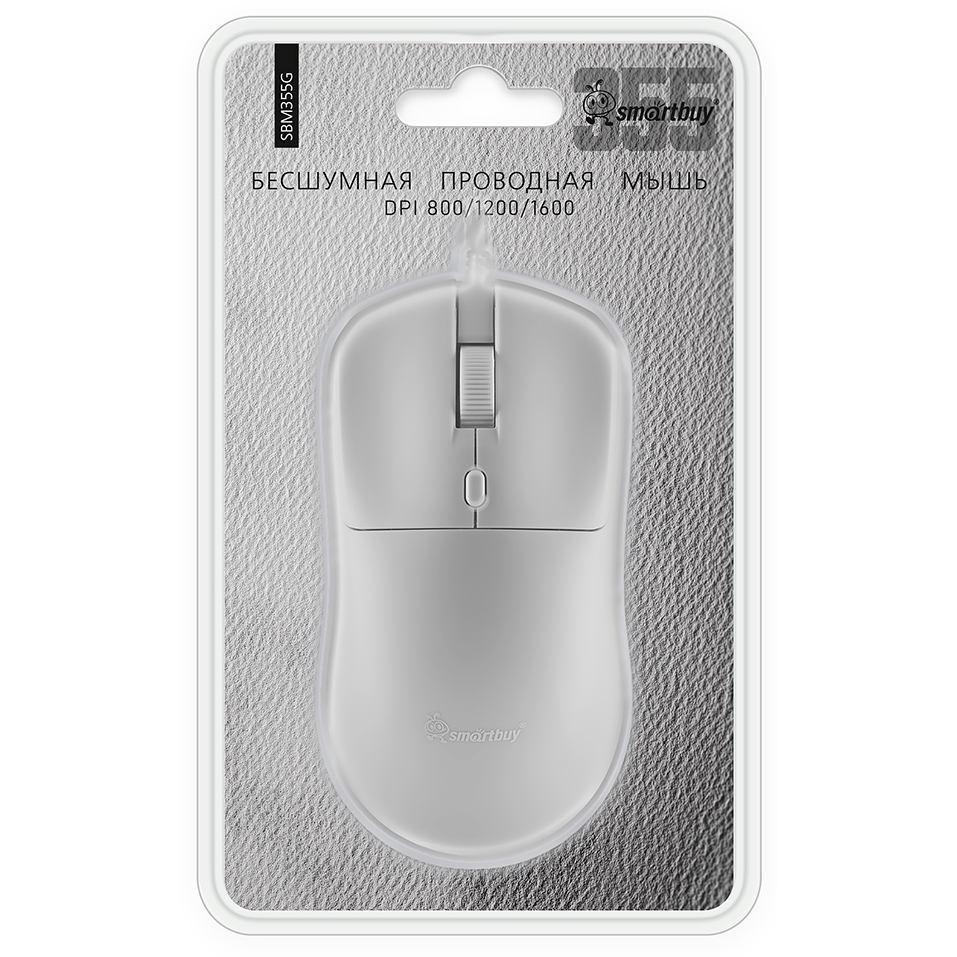 Мышь SmartBuy 355 Grey - SBM355G - фото 6