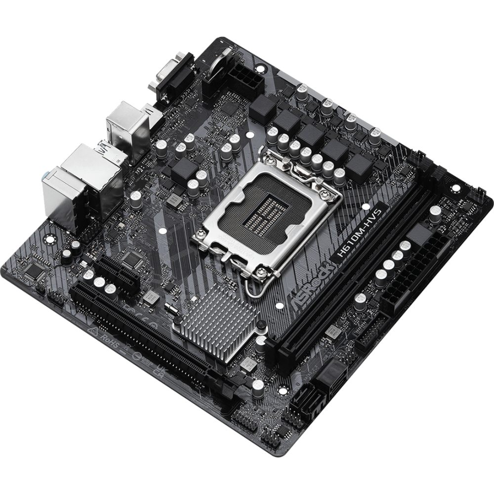 ..... Материнская плата ASRock H610M-HVS (3614) из ремонта, неориг. упаковка, только шилд - фото 2