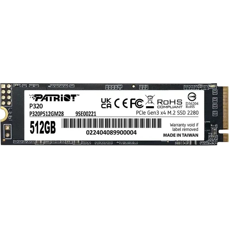 Накопитель SSD 512GB Patriot P320 (P320P512GM28) OEM