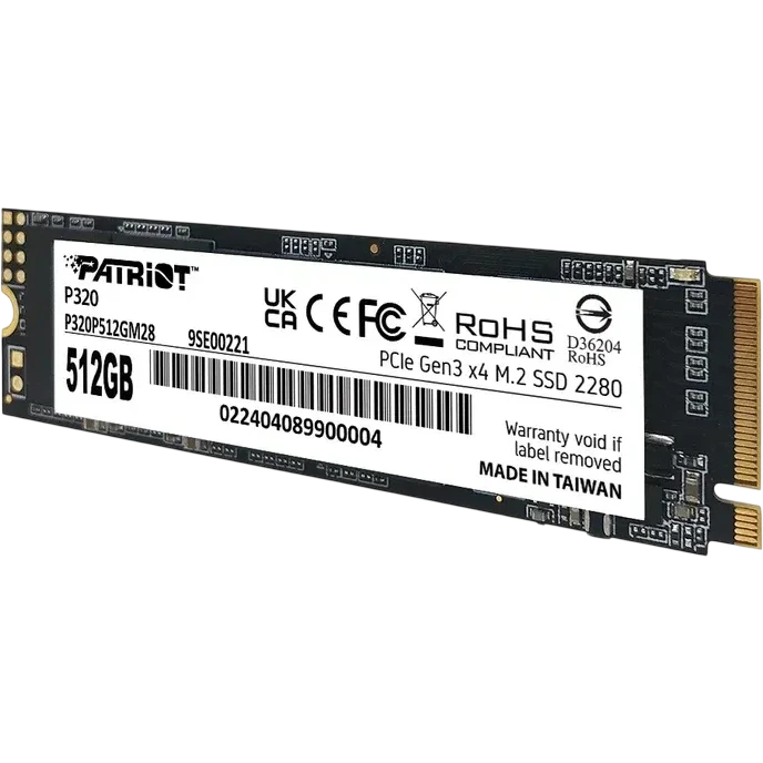 Накопитель SSD 512GB Patriot P320 (P320P512GM28) OEM - фото 2