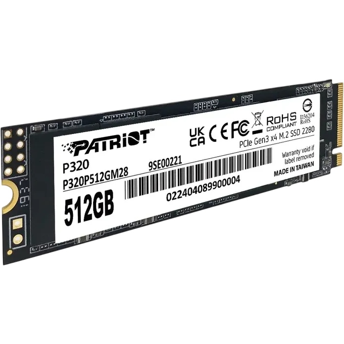 Накопитель SSD 512GB Patriot P320 (P320P512GM28) OEM - фото 4