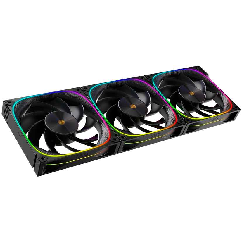 Вентилятор для корпуса Geometric Future Squama 3003R-14 Black (3 шт.) - 1F3003R314000