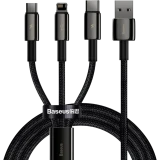 Кабель USB - microUSB/USB Type-C/Lightning, 1.5м, Baseus CAMLTWJ-01