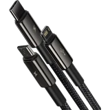 Кабель USB - microUSB/USB Type-C/Lightning, 1.5м, Baseus CAMLTWJ-01