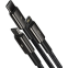 Кабель USB - microUSB/USB Type-C/Lightning, 1.5м, Baseus CAMLTWJ-01 - фото 2