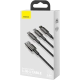 Кабель USB - microUSB/USB Type-C/Lightning, 1.5м, Baseus CAMLTWJ-01