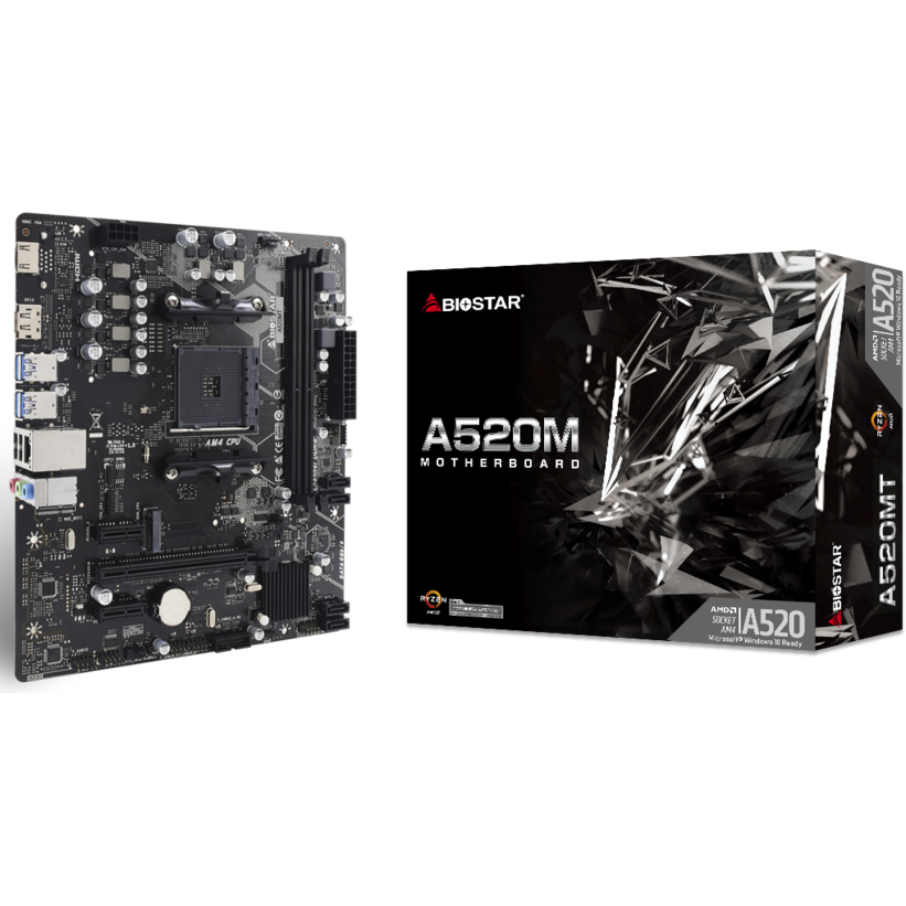 ..... Материнская плата Biostar A520MT (4640) из ремонта - фото 4