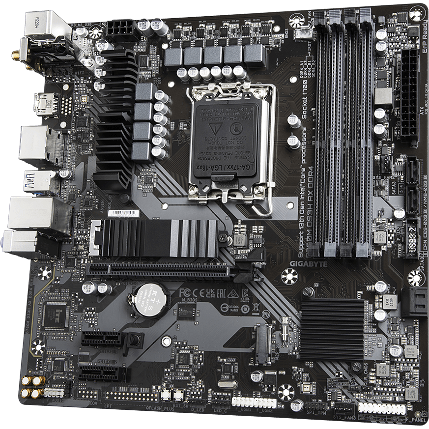 ..... Материнская плата Gigabyte B760M DS3H AX DDR4 (0693) ОЕМ из ремонта - фото 3