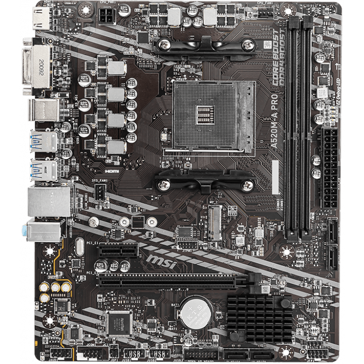 ..... Материнская плата MSI A520M-A PRO (5582) из ремонта