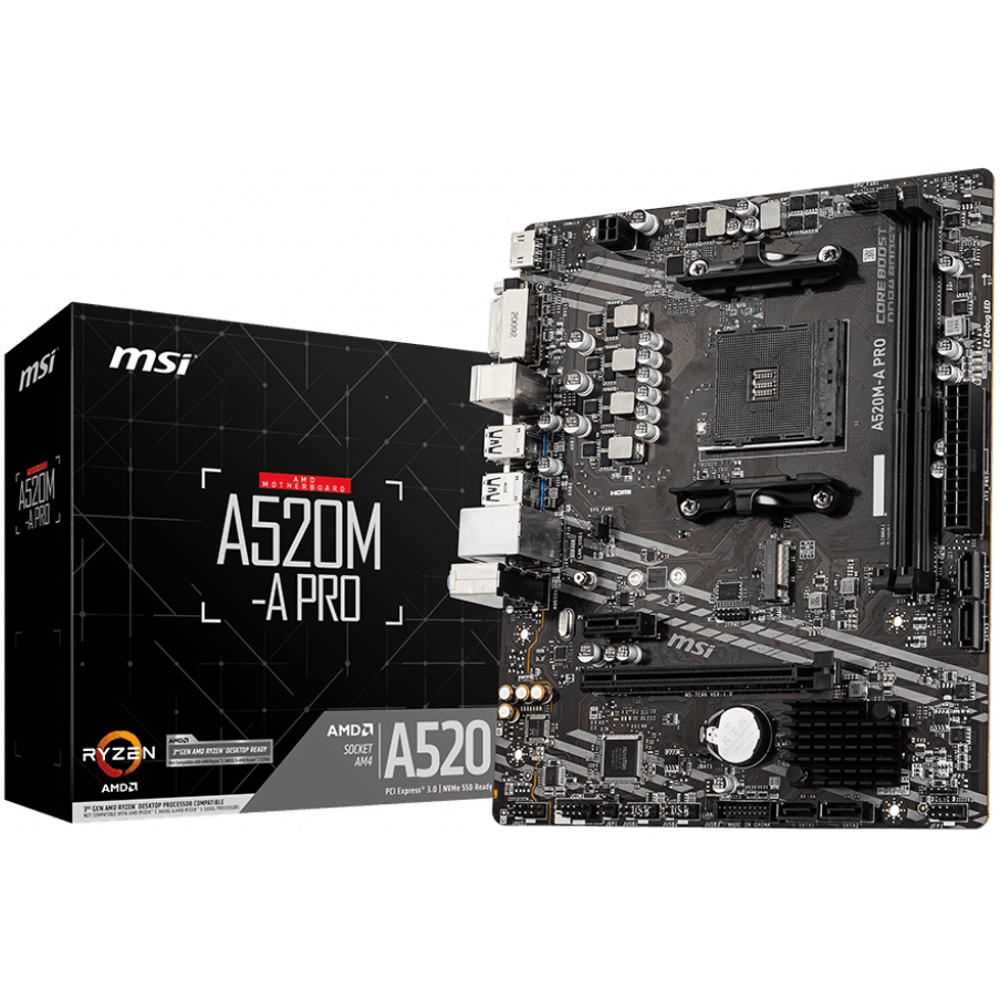 ..... Материнская плата MSI A520M-A PRO (5582) из ремонта - фото 4
