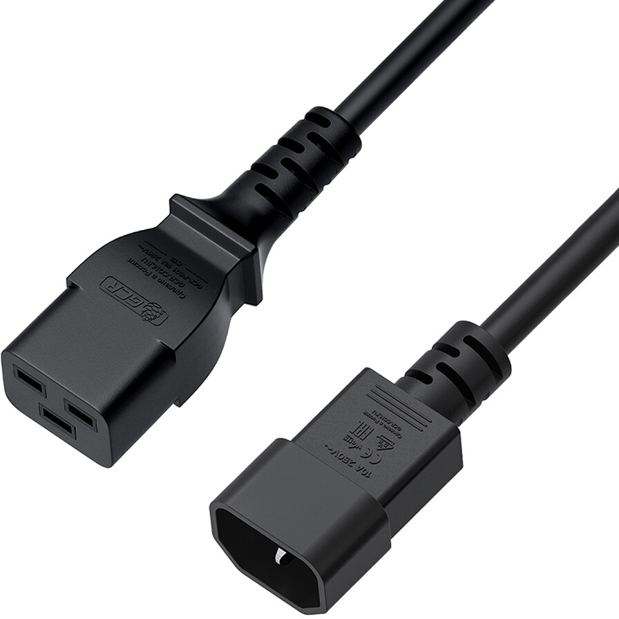 Кабель питания C19 - C14, 3м, Greenconnect GCR-56572