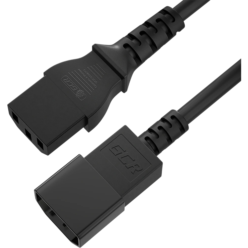 Кабель питания C13 - C14, 2м, Greenconnect GCR-56705