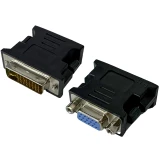 Переходник DVI (M) - VGA (F), Greenconnect GC-CV103 Black (GCR-55253)