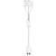 Кабель USB - microUSB/USB Type-C/Lightning, 0.2м, KS-IS KS-478W-0.2