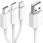 Кабель USB - microUSB/USB Type-C/Lightning, 0.2м, KS-IS KS-478W-0.2 - фото 2