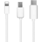 Кабель USB - microUSB/USB Type-C/Lightning, 1.2м, KS-IS KS-478W-1.2 - фото 3